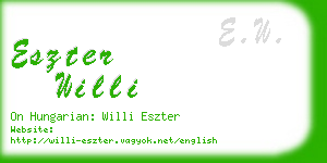 eszter willi business card